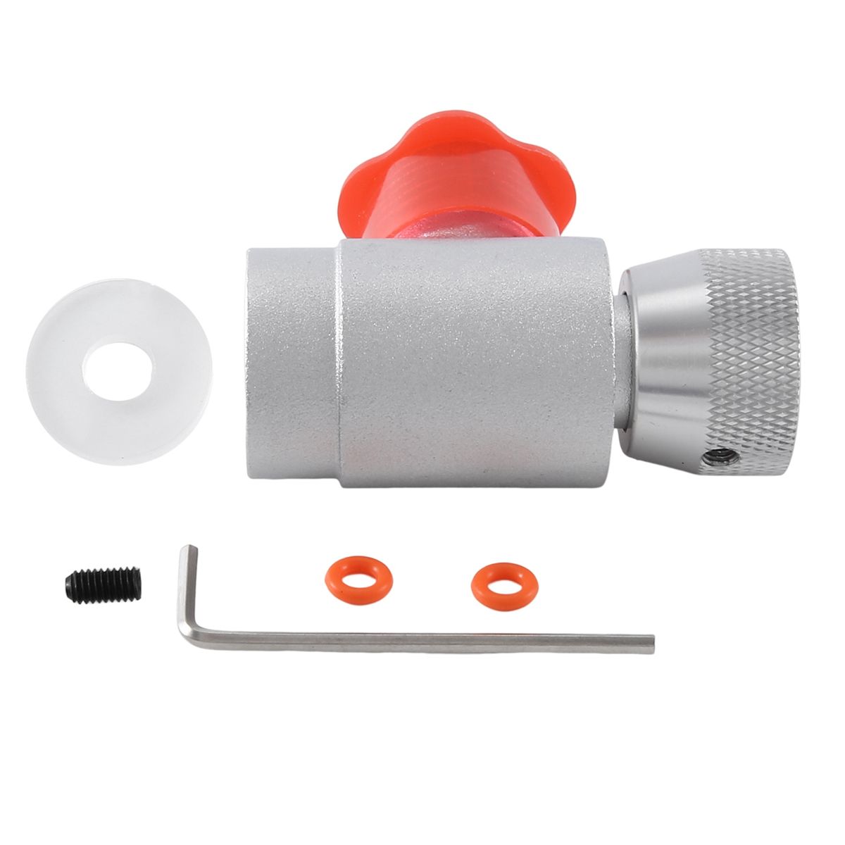 CO2 Gas Filling Refil Adapter Connector W218-14 for Soda Maker Tank Silver Tools Accessories Repment
