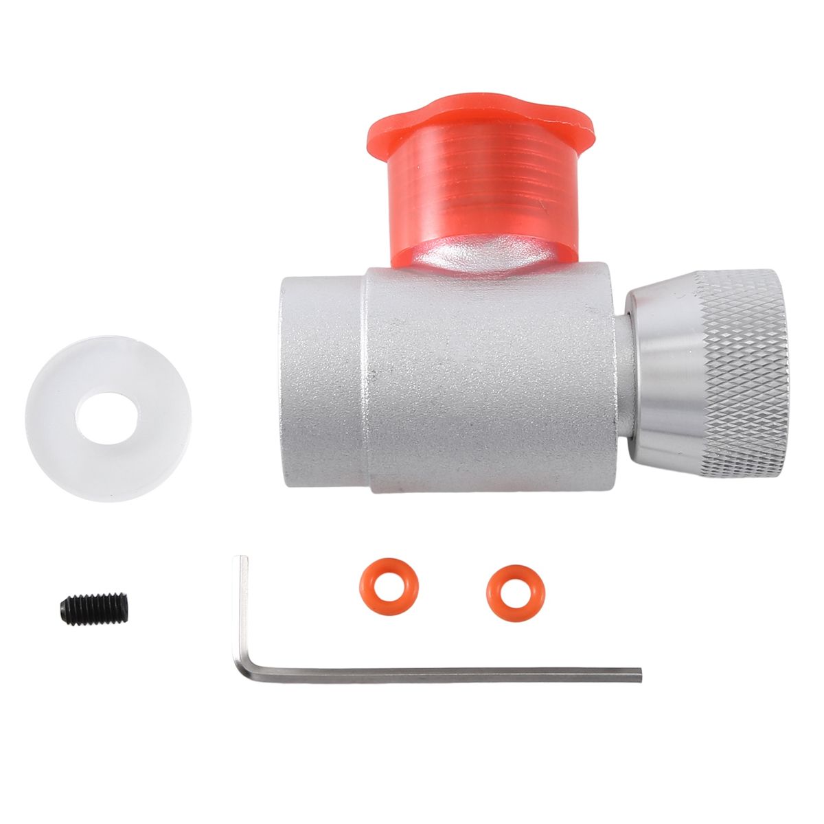 CO2 Gas Filling Refil Adapter Connector W218-14 for Soda Maker Tank Silver Tools Accessories Repment