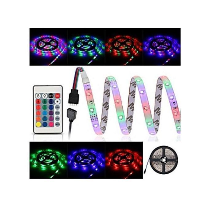 Led Strip Flexible Tape Indoor And Outdoor Light With Remote Control