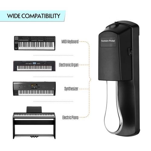 Pedal Keyboard Damper Piano Pedal For Electronic Organ MIDI Keyboards Digital Pianos