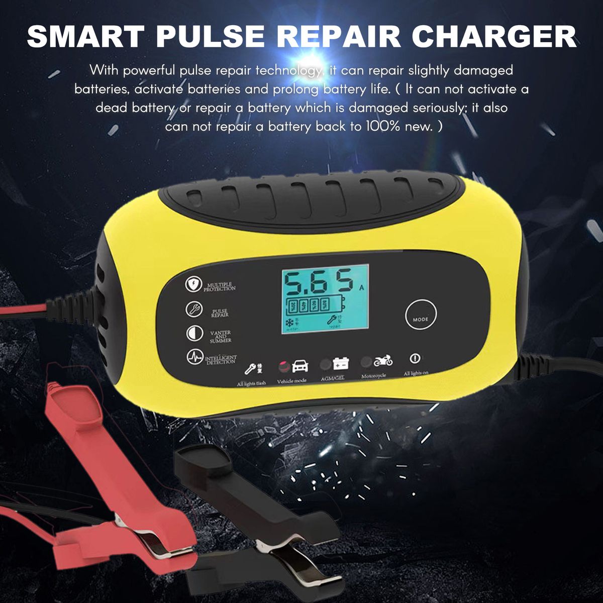 Car Battery Charger 12V / 6A Automatic Smart Battery Charger