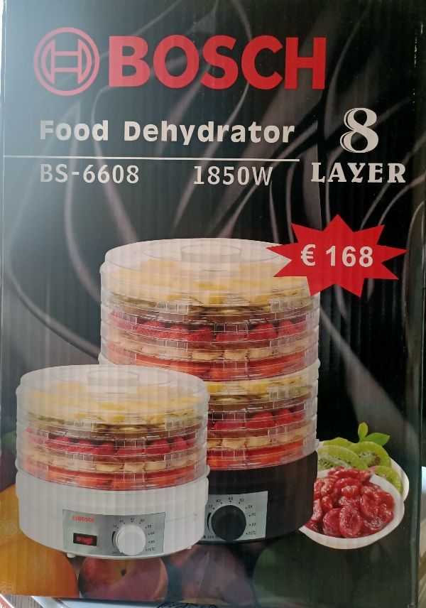 8 Tier Food Dehydrator - Food And Vegetable Dryer - 1850W