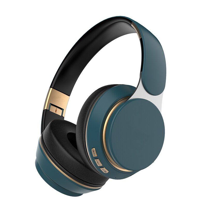 Wireless Bluetooth Headphones With Microphone Support Memory Card Earphone