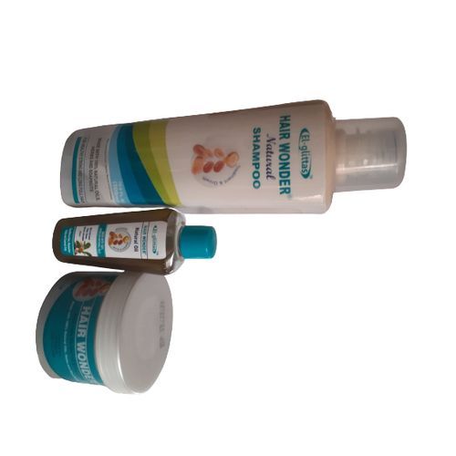 Hair Wonder Oil, Cream With  Shampoo Combo - 3Pcs