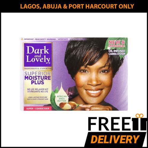 Dark & Lovely SUPERIOR MOISTURE PLUS NO-LYE RELAXER KIT SUPER Kit