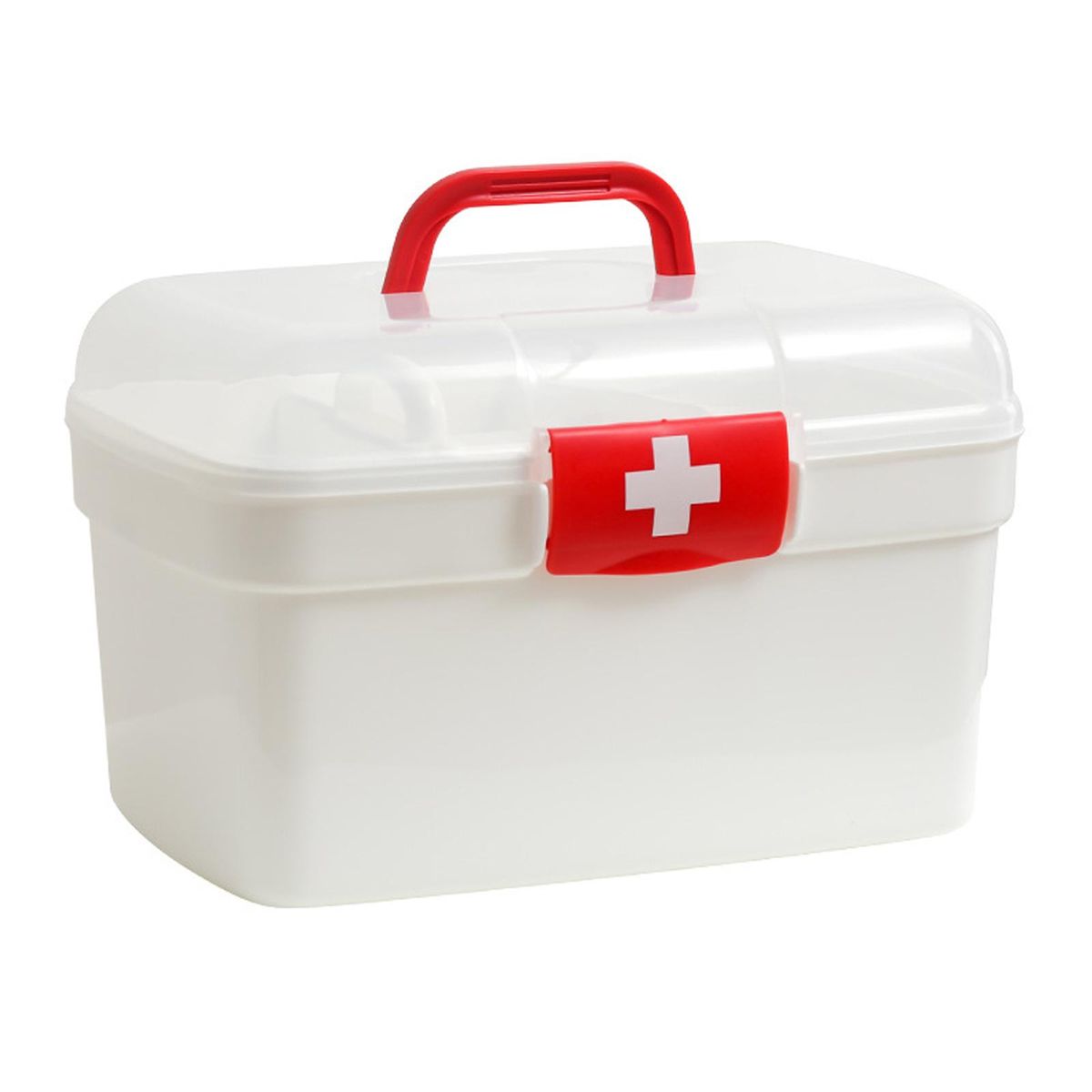 First Aid Storage Box Dustproof Detachable Tray Organizer For Car