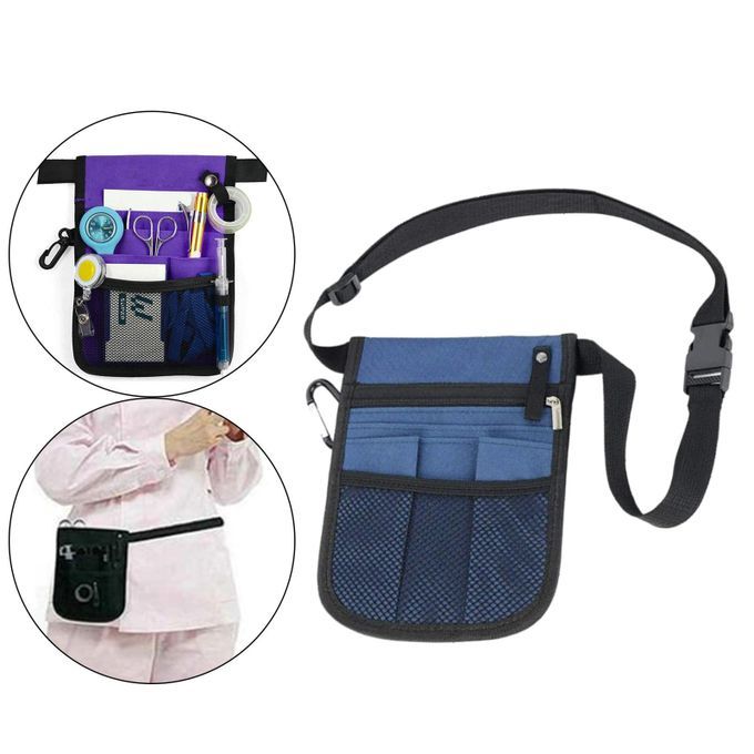 Nurse Nursing Waist Bag Pouch Fanny Pack Stethoscopes Bag For Blue