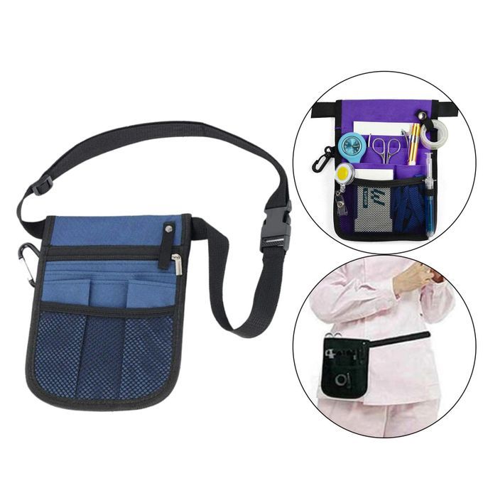 Nurse Nursing Waist Bag Pouch Fanny Pack Stethoscopes Bag For Blue