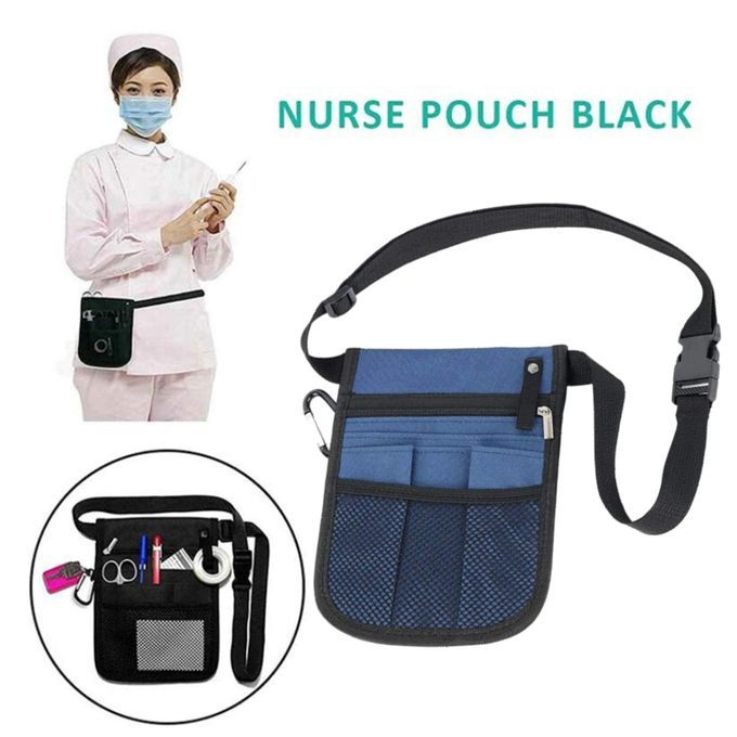 Nurse Nursing Waist Bag Pouch Fanny Pack Stethoscopes Bag For Blue