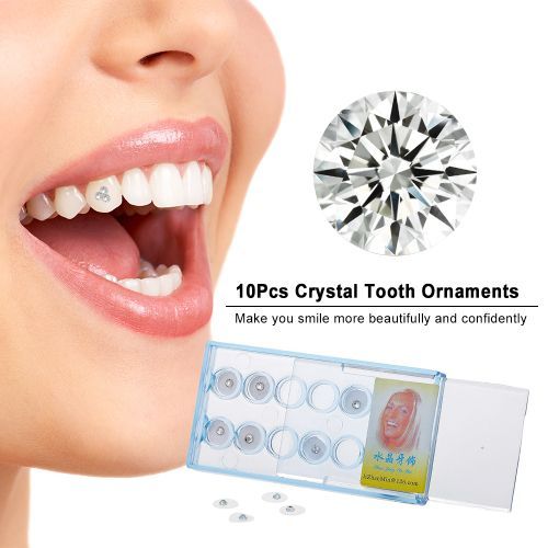 10Pcs Dental Oral Teeth Gems Crystal Tooth Ornaments