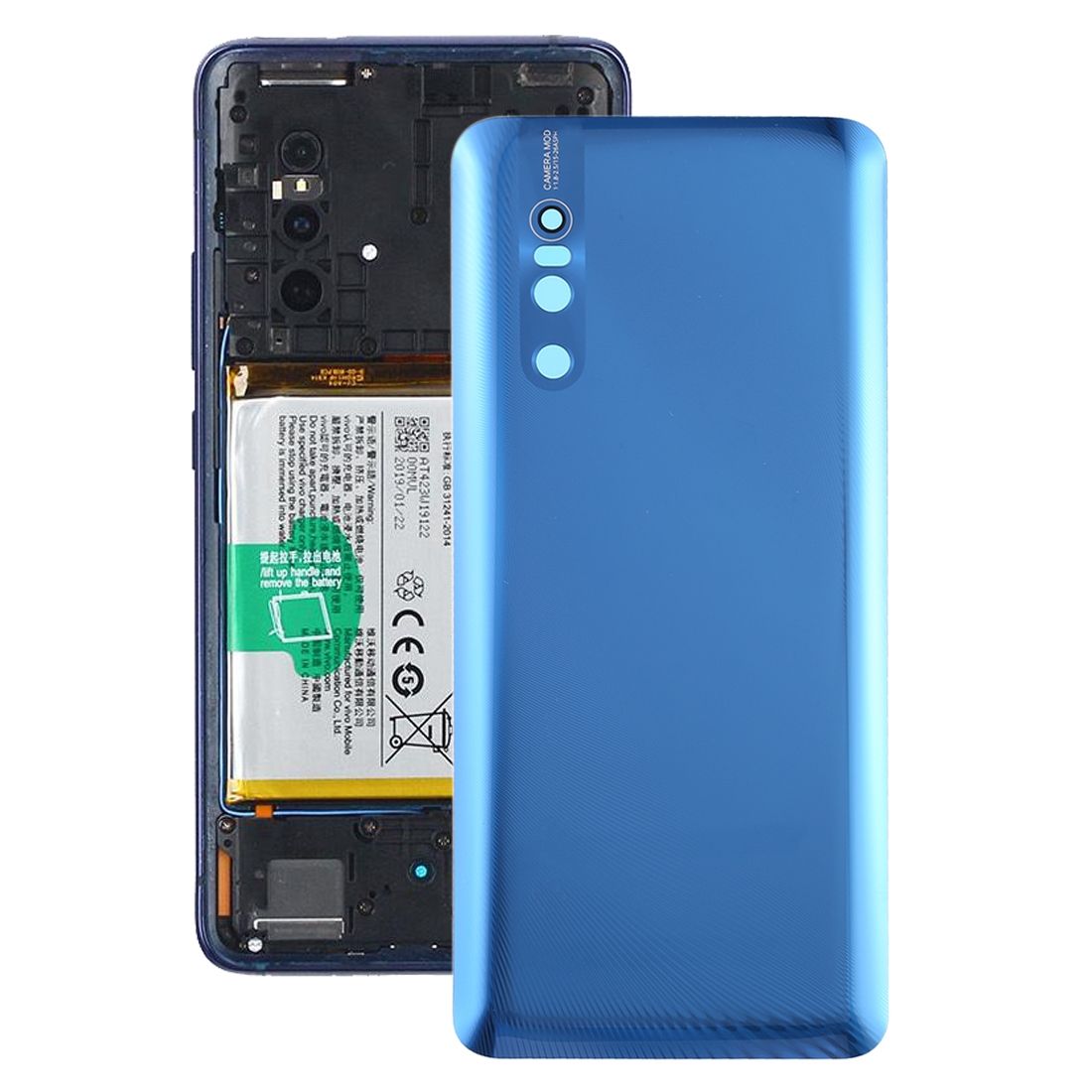 Battery Back Cover For Vivo X27(Blue)