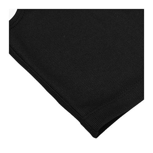 Sexy Breathable Buckle Short Chest Breast Binder Trans Lesbiann White, Black-Black
