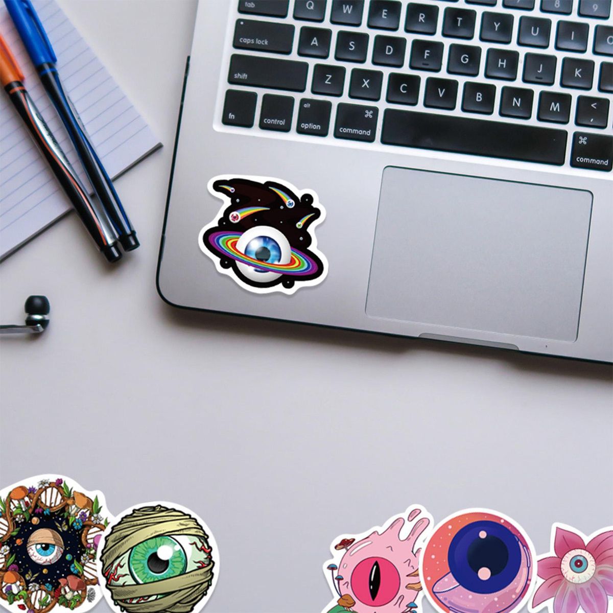 52Pcs Horror Stickers Graffiti Stickers Suitcase Laptop Skateboard Stickers