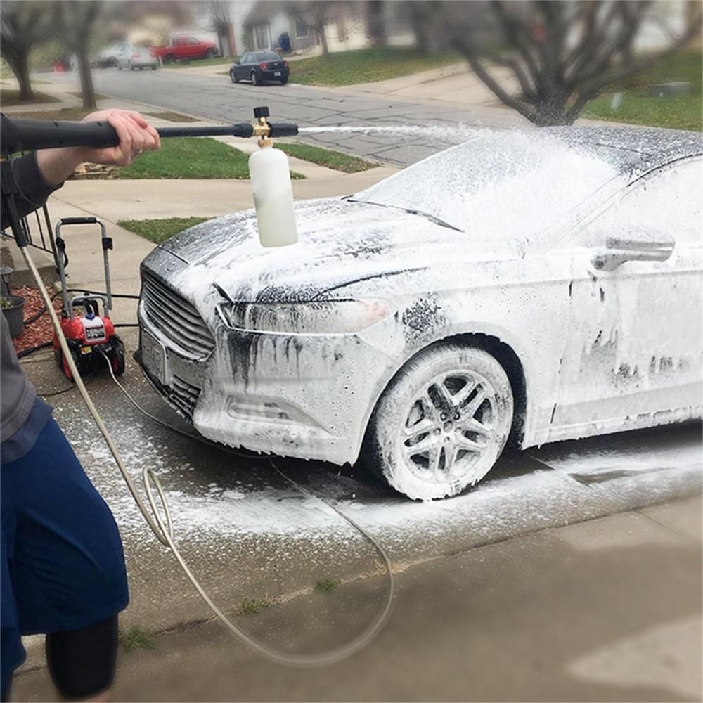 Pressure Washer Kit High Pressure Cleaning Gun Portable Handheld Car Washer Foam Gun Car Wash Spray Jet Bottle Household Washing Sprayer with 5 Spray Nozzles