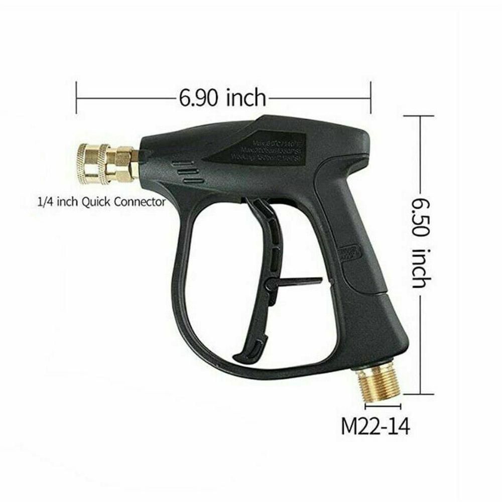 Pressure Washer Kit High Pressure Cleaning Gun Portable Handheld Car Washer Foam Gun Car Wash Spray Jet Bottle Household Washing Sprayer with 5 Spray Nozzles