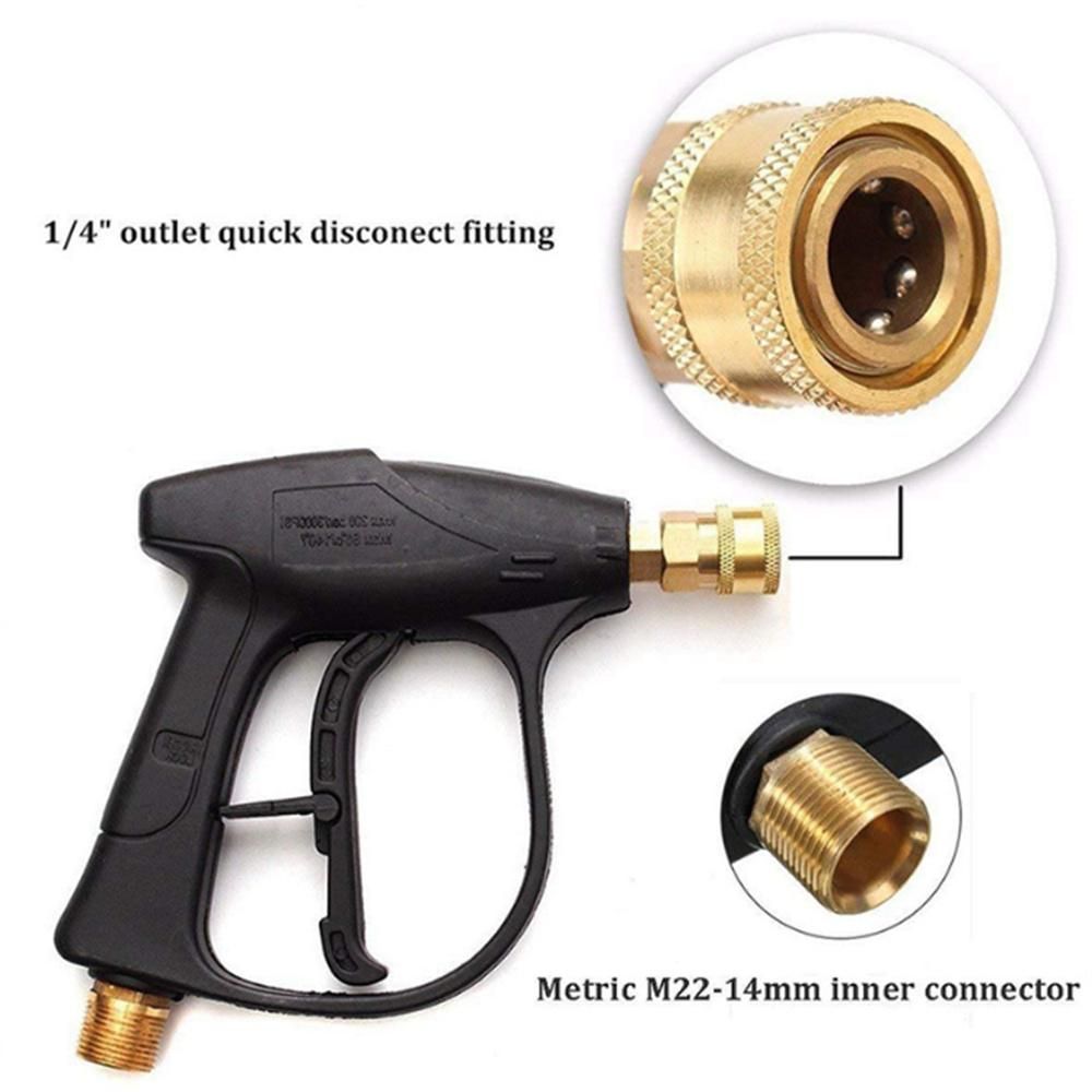 Pressure Washer Kit High Pressure Cleaning Gun Portable Handheld Car Washer Foam Gun Car Wash Spray Jet Bottle Household Washing Sprayer with 5 Spray Nozzles