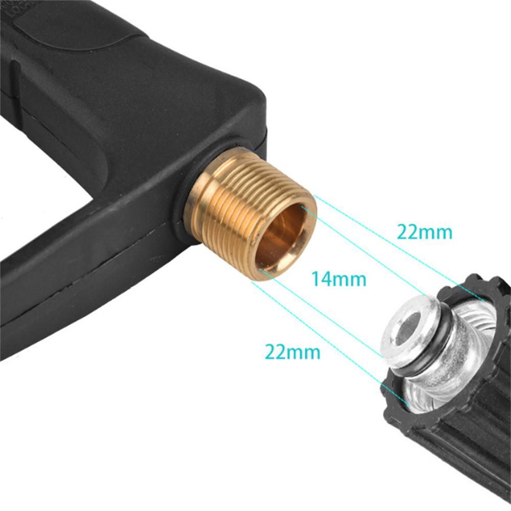 Pressure Washer Kit High Pressure Cleaning Gun Portable Handheld Car Washer Foam Gun Car Wash Spray Jet Bottle Household Washing Sprayer with 5 Spray Nozzles