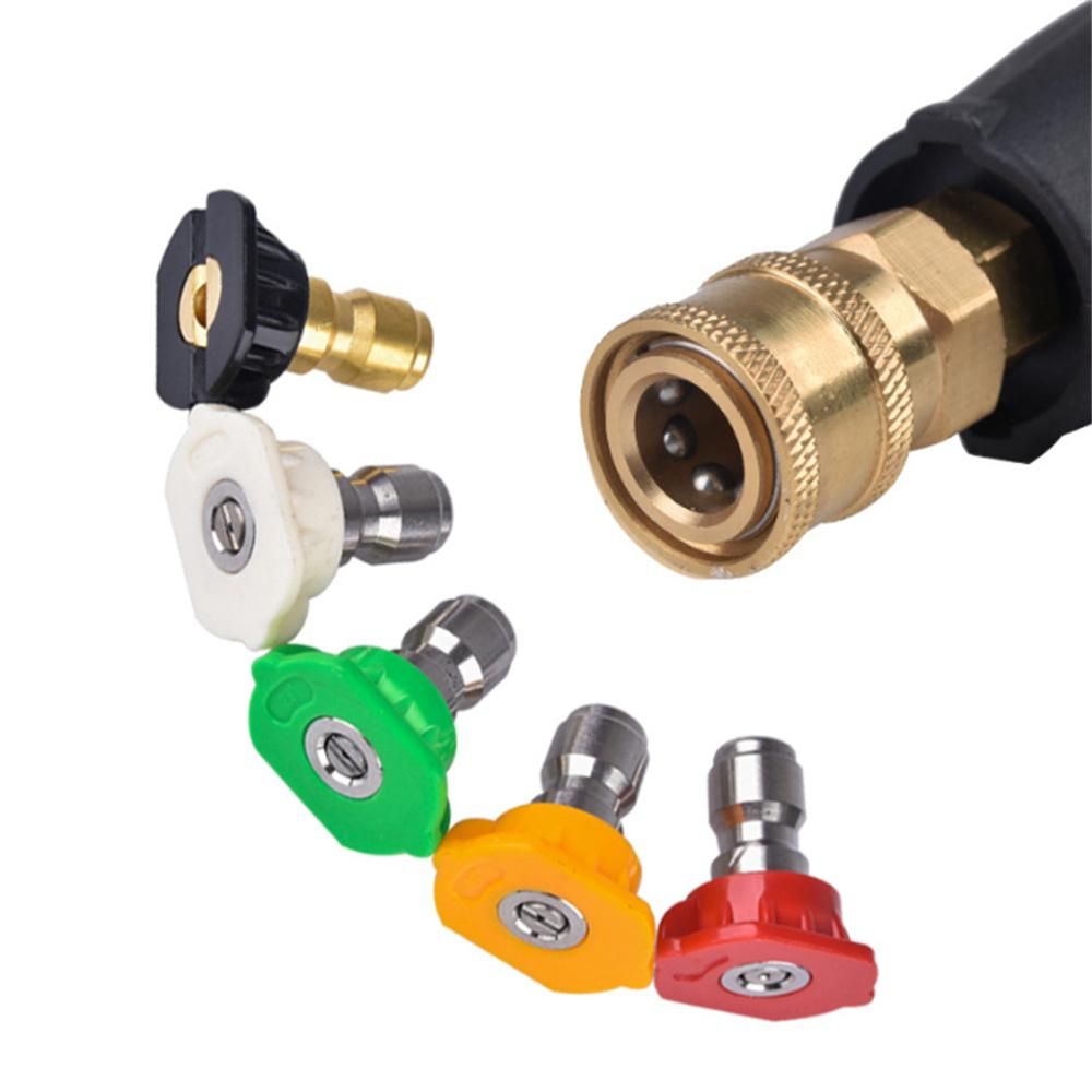 Pressure Washer Kit High Pressure Cleaning Gun Portable Handheld Car Washer Foam Gun Car Wash Spray Jet Bottle Household Washing Sprayer with 5 Spray Nozzles