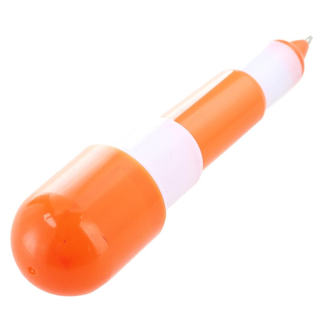 Ballpoint Boli Mini Micro Extensible Orange Blue Ink