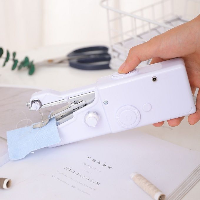 Portable Handheld Simple Sewing Machine-White