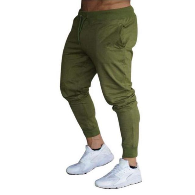 Casual elastic pants for men Tracksuit Bodybuilding clothes High quality novelty