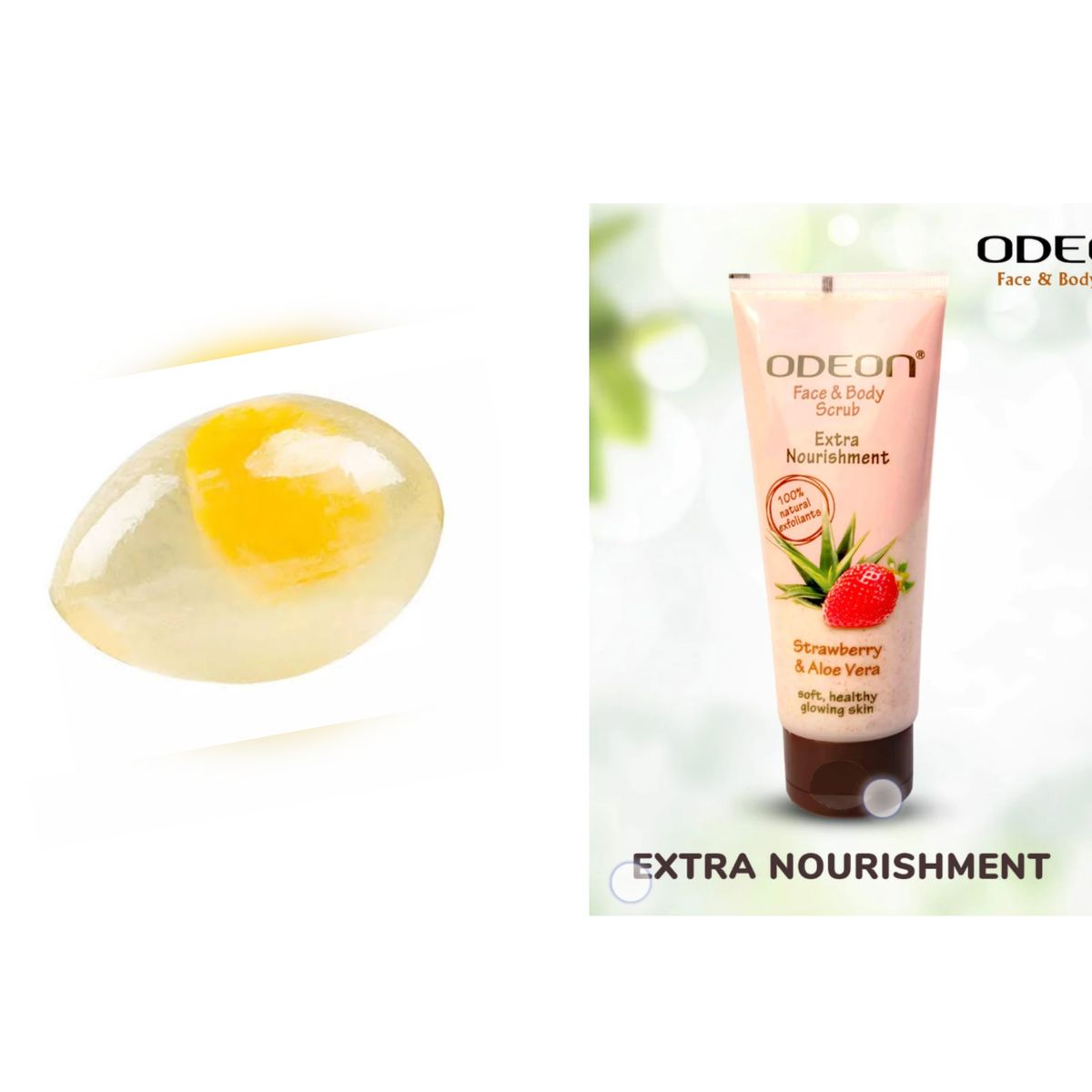 Face Soap + Odeon Strawberry & Aloe Face Scrub