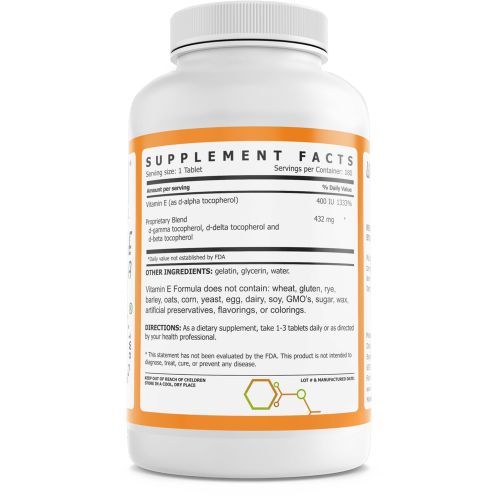 Vitamin E Formula 180Tablets Tocopherols