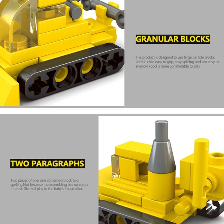 KAZI KY008 8 In 1 Children Assembled Building Blocks Toy