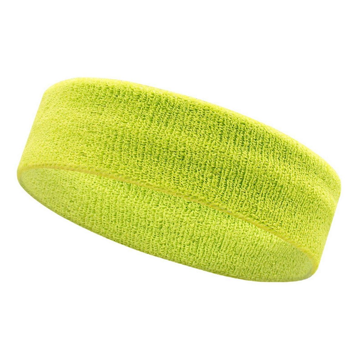 Gym Headband Performance Headband Moisture-wicking Stretchy for Yoga Fluorescent Yellow