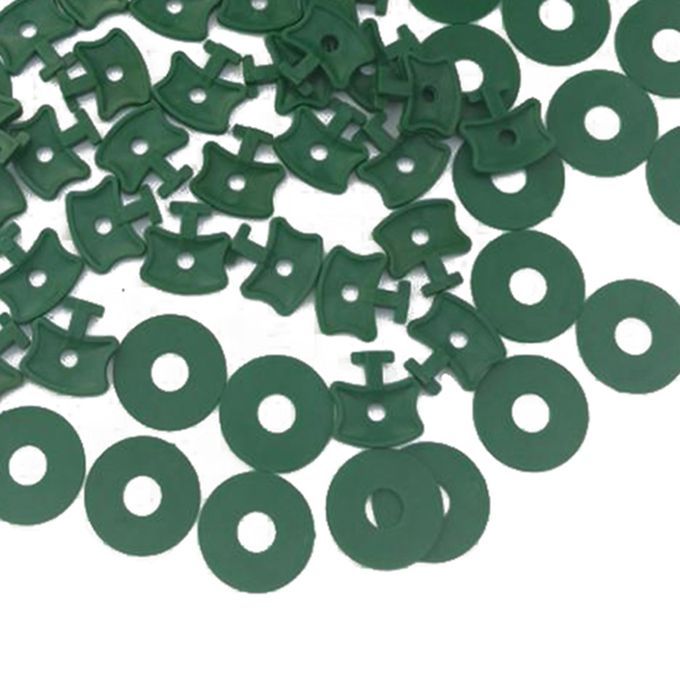 50pcs100Pcs Greenhouse Twist Clips Washers Set Shading Fixing Clips