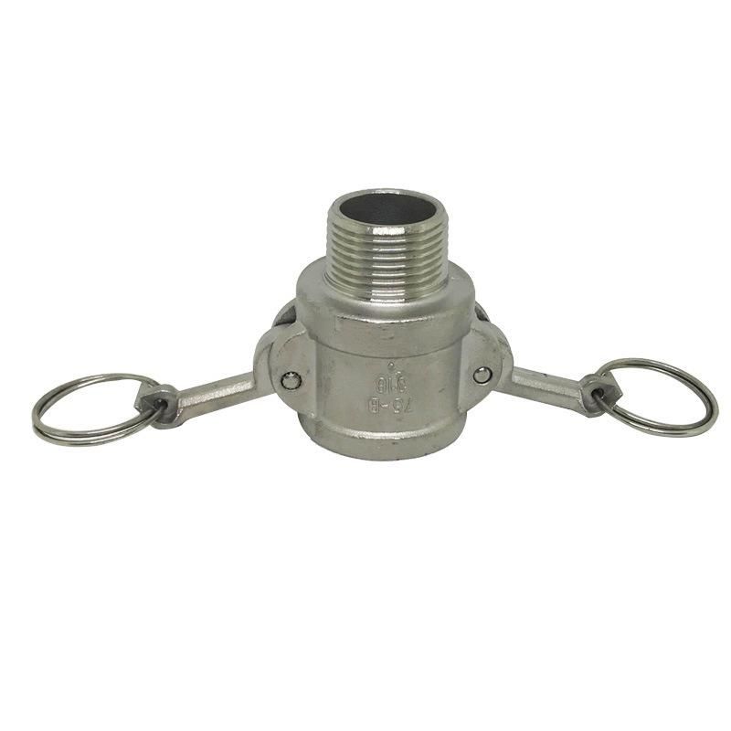 B- Type Quick Connector 304 Stainless Steel Water Pipe Oil Pump Quick Connector Pull Rod Type External Thread Female End Connector