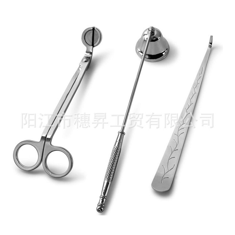 3PCS Stainless Steel Electroplated Candle Tool Aromatherapy