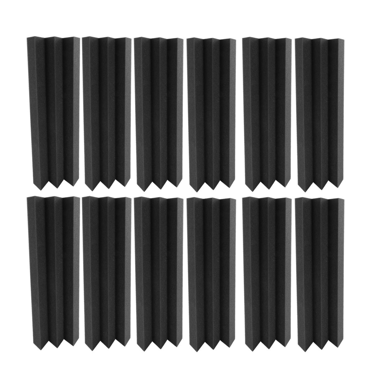 12 PCS 30 * 7.5 * 7.5cm Acoustic Foam Panels High Density