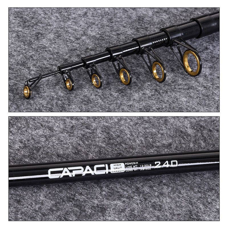 CAPACI 28081 RC Series EVA Retractable Rod Portable Outdoor Pole Accessories 1.8M/2.1M/2.4M 2.4M
