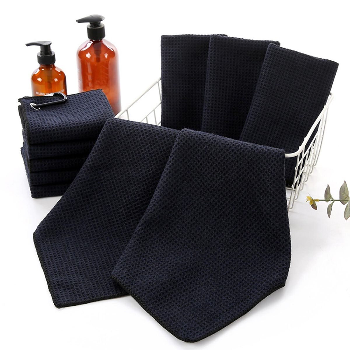 Golf Cleaning Towel High Water Absorption Golf Club Towel Black