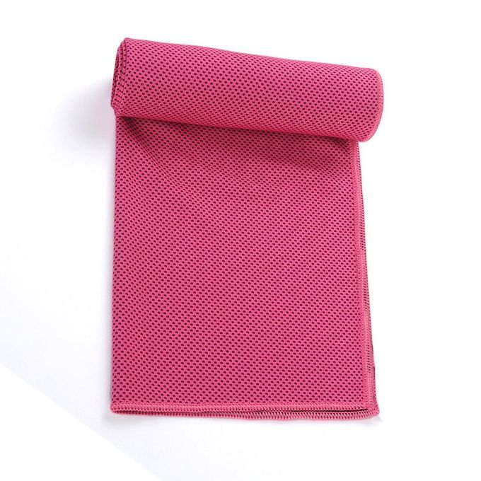 Refreshing Summer  Ooling Towel Sports Yoga Qui K-drying I E Silk Towel-rose Red