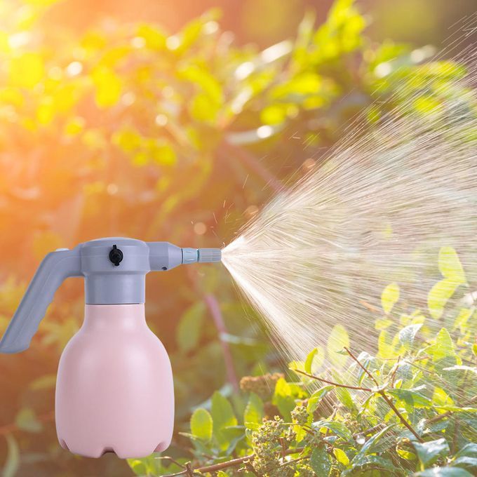 Electric Plant Sprayer Rechargeable Watering  Bottle Fogger Pink