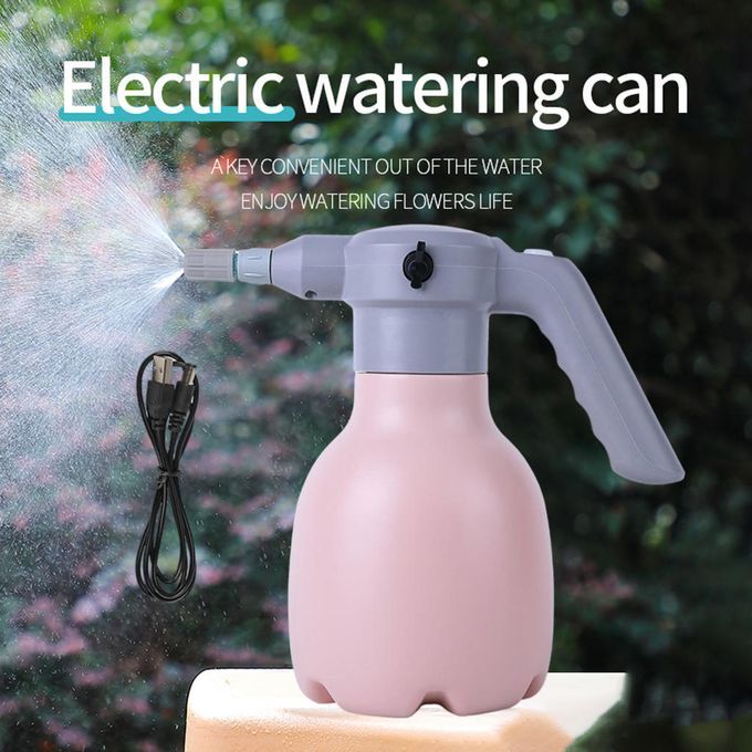 Electric Plant Sprayer Rechargeable Watering  Bottle Fogger Pink