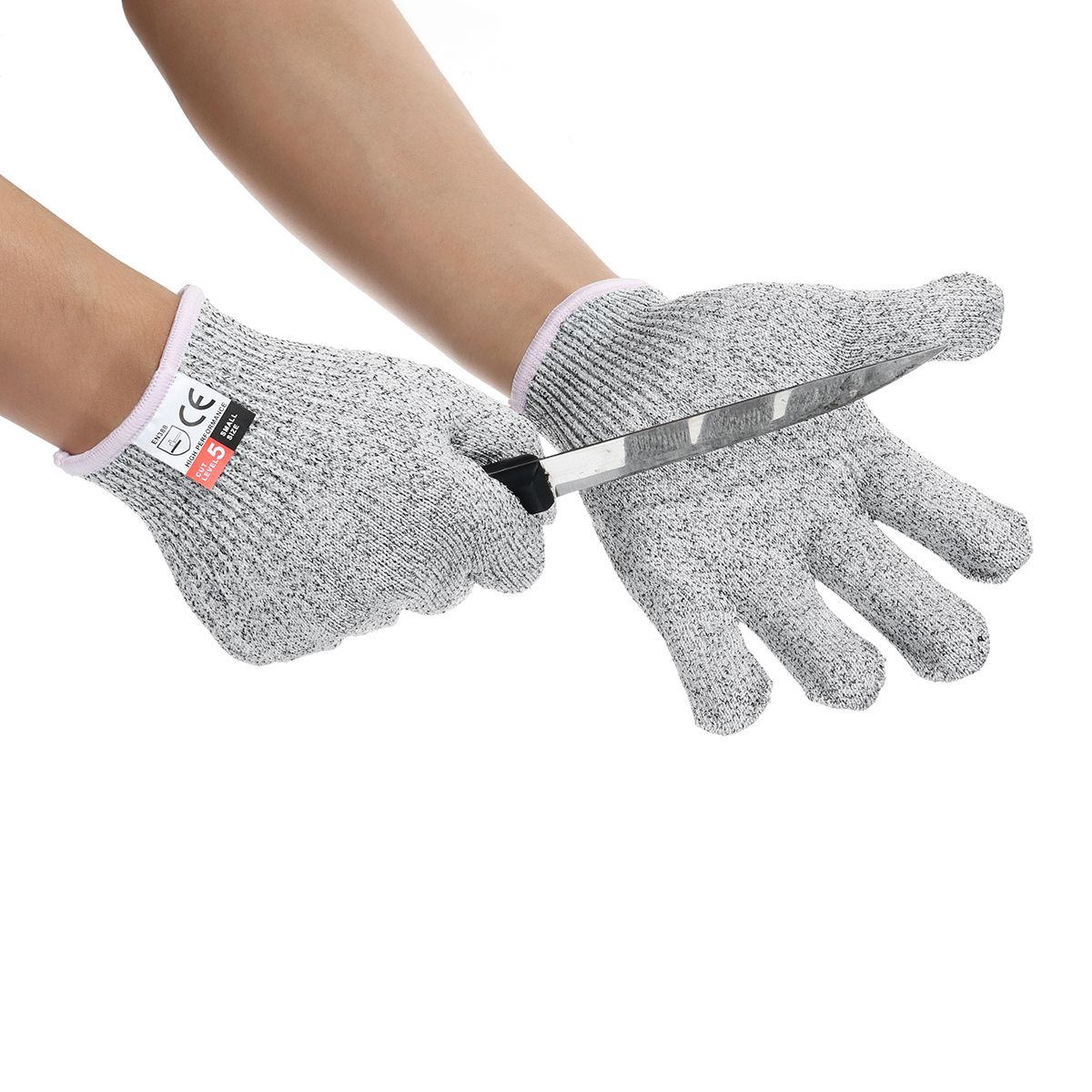 A Pair Safety Cut Proof Stab Resistant Stainless Steel Metal Mesh Butcher Glove S (powder Edge)