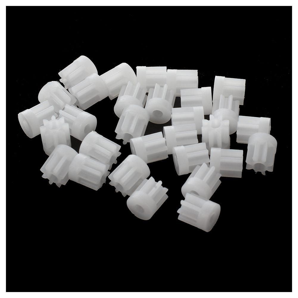 30Pcs 0.5 Modulus 8 Teeth Plastic Gear Cog for 2mm Toy Car