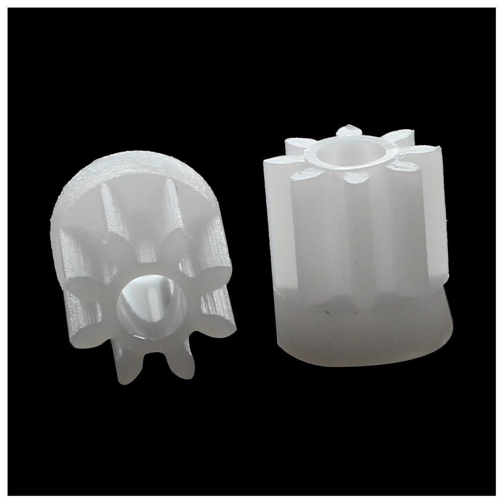 30Pcs 0.5 Modulus 8 Teeth Plastic Gear Cog for 2mm Toy Car