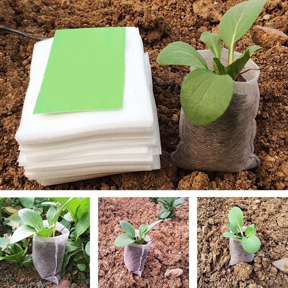 Nursery Flower Pots Vegetable Transplant Breeding Bag