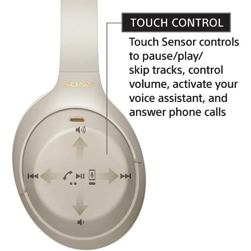 Sony Wh-1000xm4 Wireless Noise-canceling Over-ear Headphones - Silver