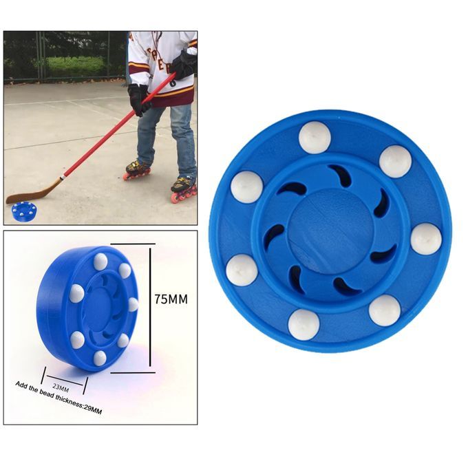 Durable Roller Hockey Puck Pucks Training High Performance Slider Blue