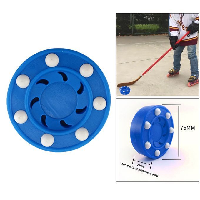 Durable Roller Hockey Puck Pucks Training High Performance Slider Blue