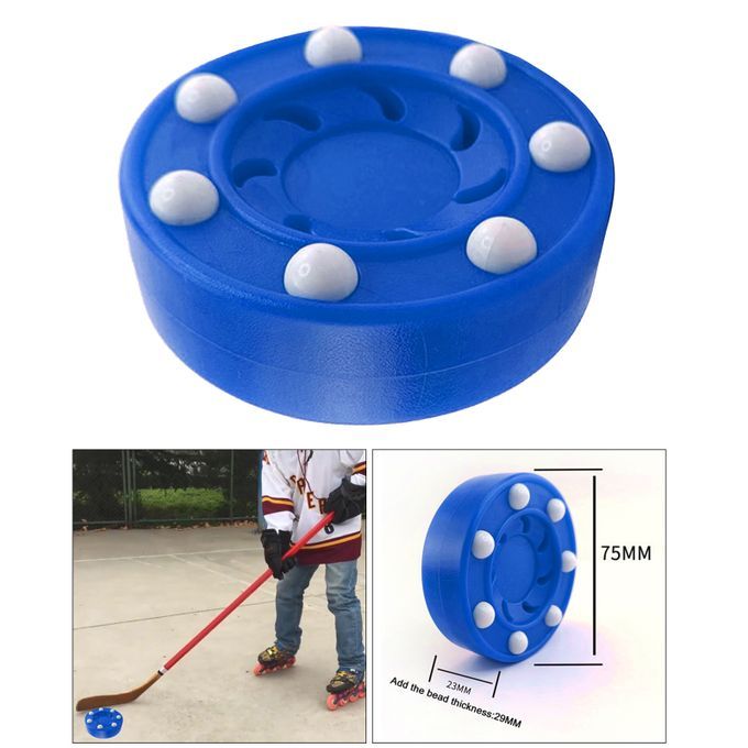 Durable Roller Hockey Puck Pucks Training High Performance Slider Blue