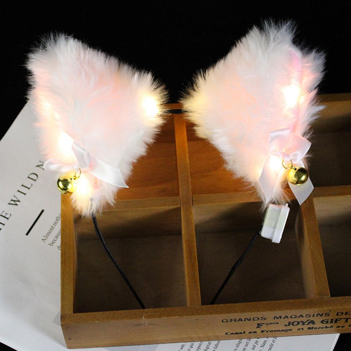 Luminous Headband Fox Ear Hair Hoop Girls Party Cosplay Headwear