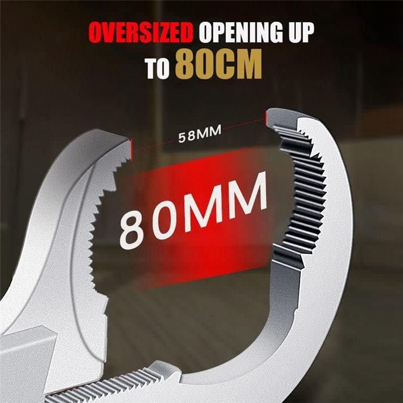 Universal Adjustable Double Ended Wrench - Multifunctional Adjustable Wrench for Plumbing Repair