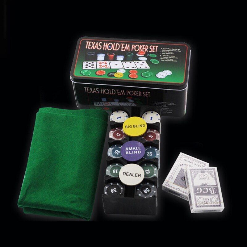 Poker Chip Set 200pcs Poker Chips With Aluminum Case Chips