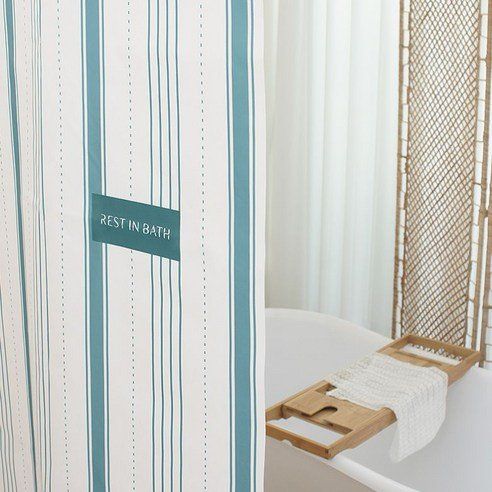 Rest-in Bath Kitchen Dining Fabric Waterproof Shower Curtain